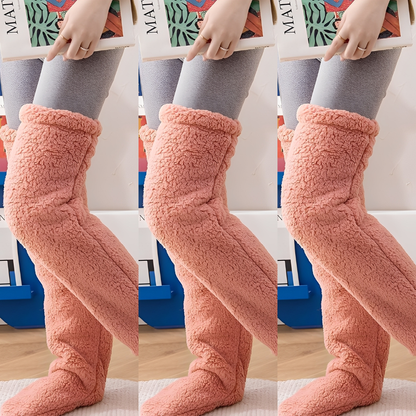 Camellia - Kuschelige, kniehohe Wintersocken für Damen