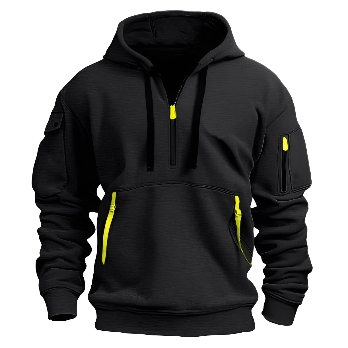 Norton - Eleganter Herren-Hoodie mit halbem Reißverschluss
