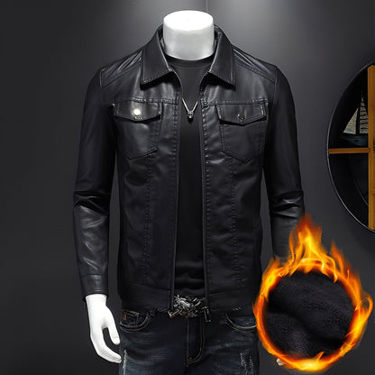 Brycen - Klassische, elegante Herrenlederjacke