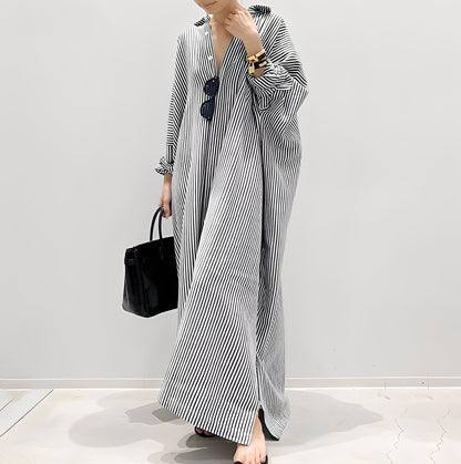 Davida - Lockeres Damenkleid mit Streifen
