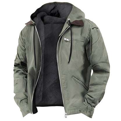Wallace - Moderne Herren-Kapuzensweatjacke mit Taschen