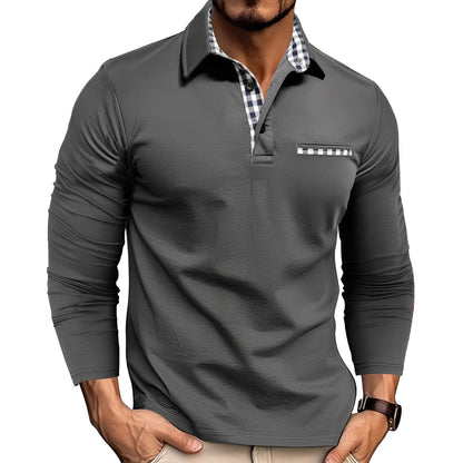 Grover - Stilvolles Langarm-Poloshirt für Herren
