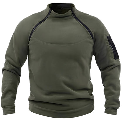 Wilbur - Herren-Fleecepullover mit Zipper für Sport