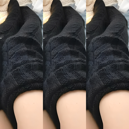 Hailee - Angenehm warme, gestrickte Overknee-Socken für Damen