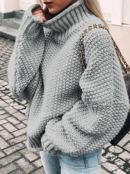 Vale – Einfarbiger Rollkragenpullover