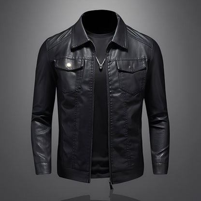 Brycen - Klassische, elegante Herrenlederjacke