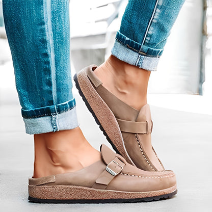 Briana - Damen Slipper-Sandalen mit Bändern und Gemütlichkeit