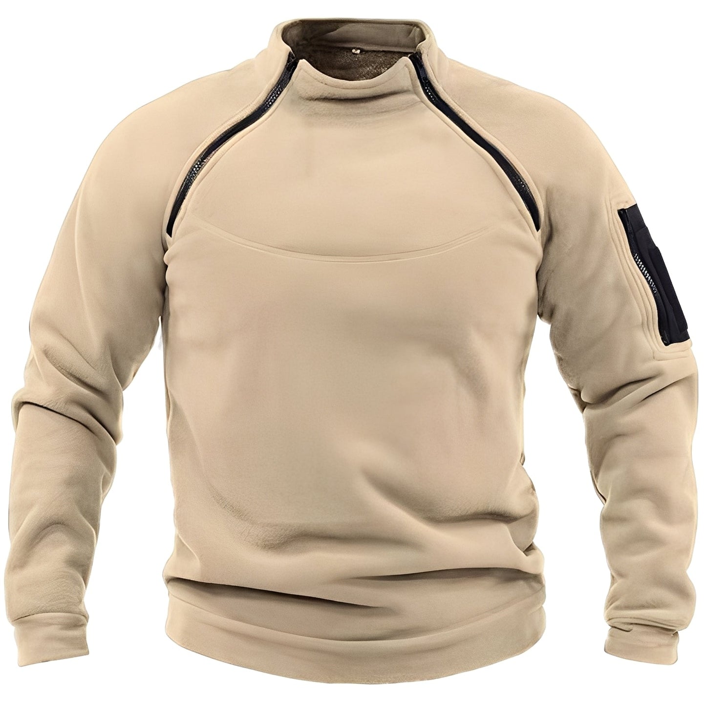 Wilbur - Herren-Fleecepullover mit Zipper für Sport