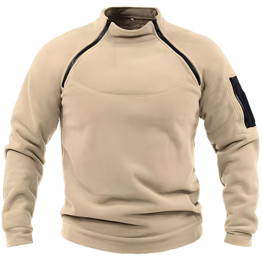 Wilbur - Herren-Fleecepullover mit Zipper für Sport