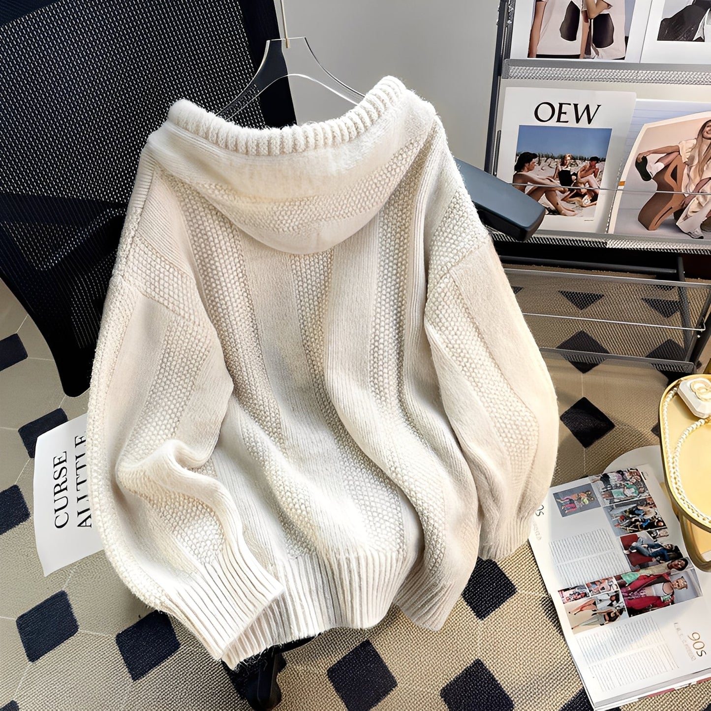Haylee - Bequemer Damenpullover mit Knöpfen
