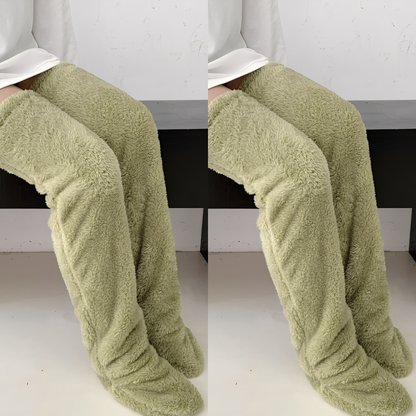 Camellia - Kuschelige, kniehohe Wintersocken für Damen
