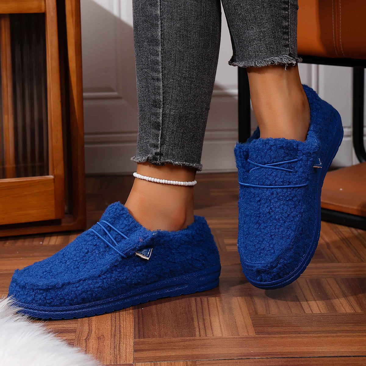 Mellony - Moderne Damen-Teddyschuhe in flachem Design