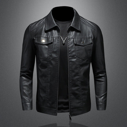 Nelson - Männer-Lederjacke im modernen Bikerstil