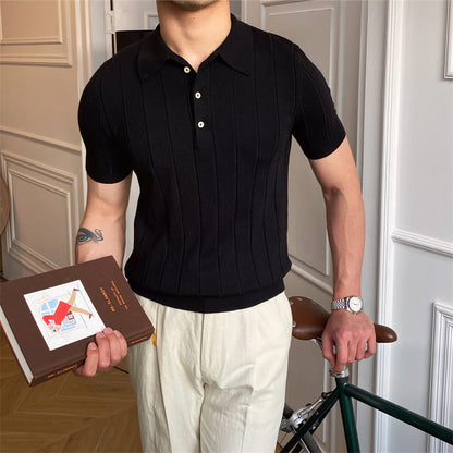 Tyrone - Herren-Poloshirt aus gemütlichem Strick für Komfort