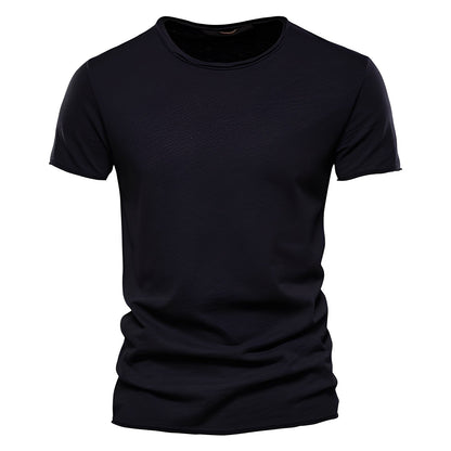 Roderick - Bequemes Herren-T-Shirt aus Baumwolle mit kurzen Ärmeln