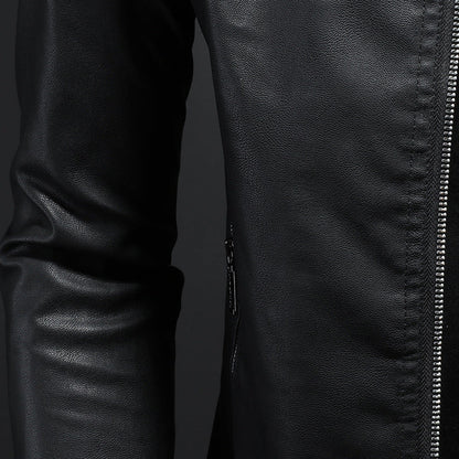 Wendell - Elegante, eng geschnittene Herren-Lederjacke