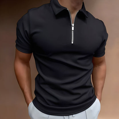 Hubert - Elegantes Polohemd mit Reißverschluss für Männer