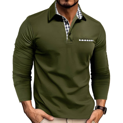 Grover - Stilvolles Langarm-Poloshirt für Herren