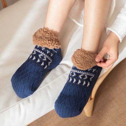 Nichole - Stilvolle, warme rutschfeste Socken für Damen