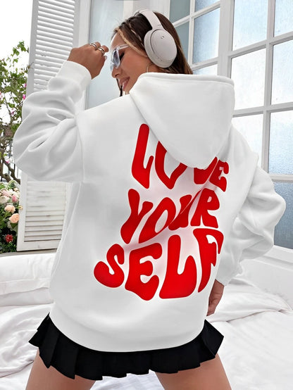 Daria – Gedruckter Baumwoll-Hoodie