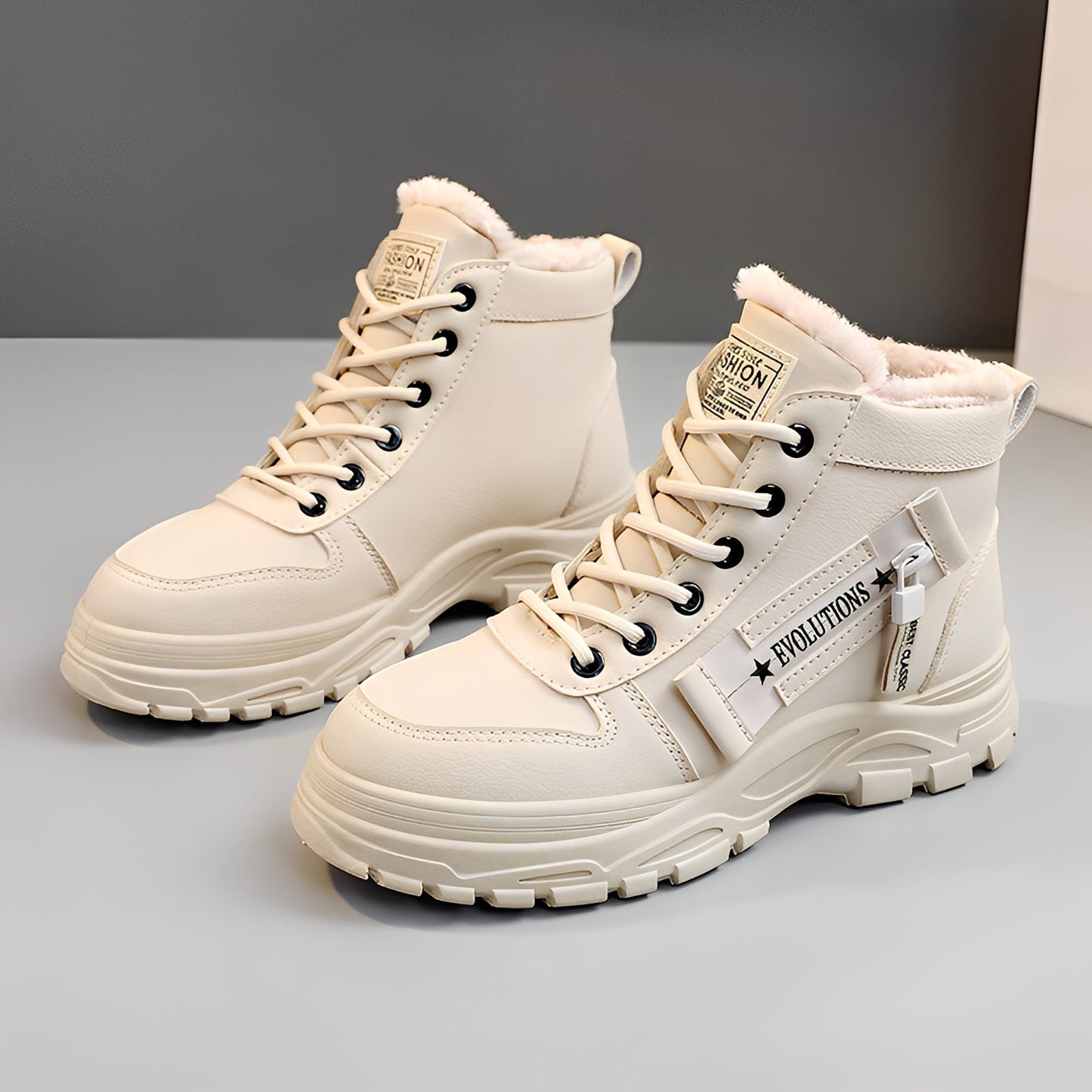 Jazmine - Trendige Damen-Plüschstiefel