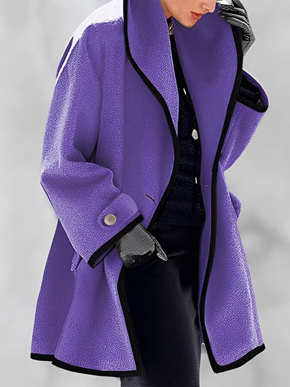 Mikayla - Warme Damen-Wolljacke mit Kapuze