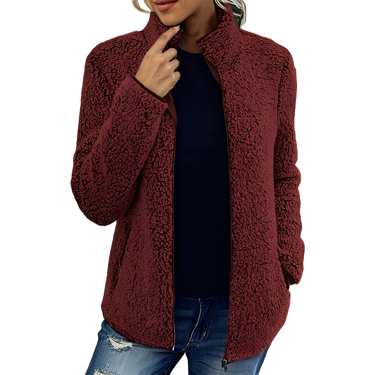 Larissa - Warme und modische Damen-Fleecejacke