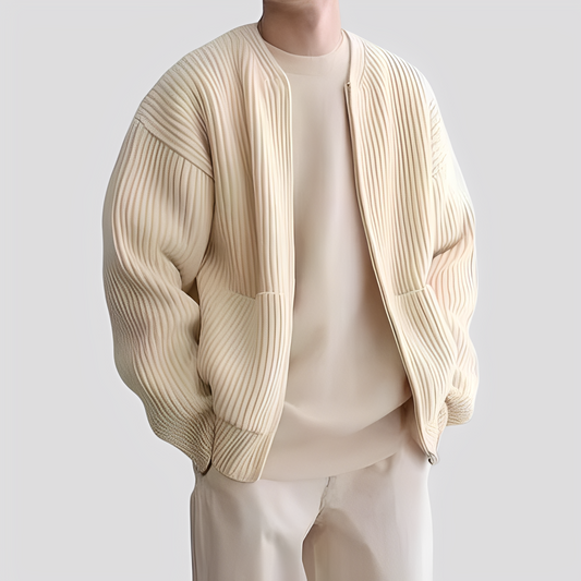 Willy - Komfortable Herren-Strickjacke mit Reißverschluss