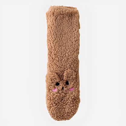 Judith - Stilvolle Winterbodysocken aus Samt für Frauen