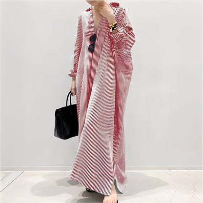 Davida - Lockeres Damenkleid mit Streifen