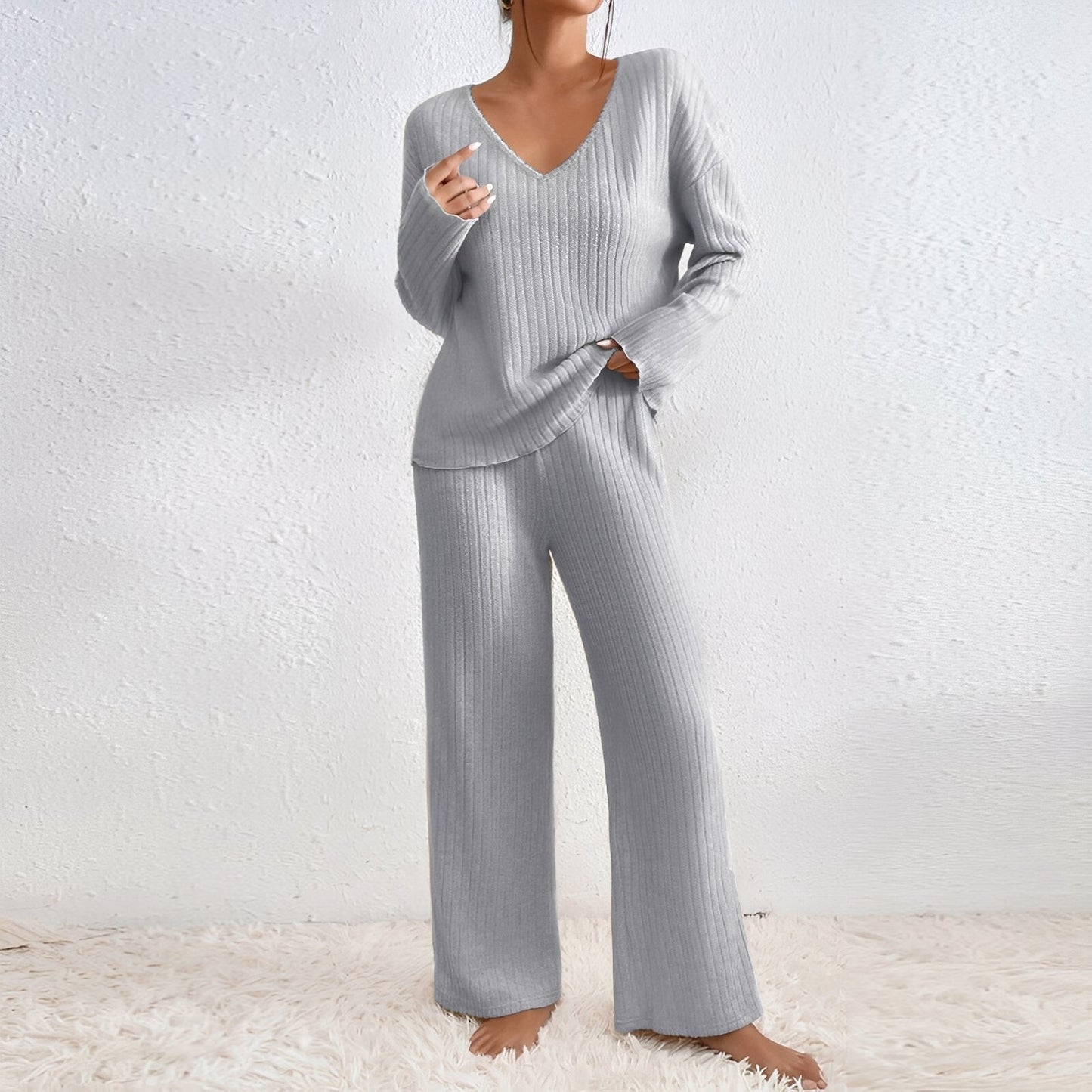 Michele - Bequemes, gestricktes Damen-Lounge-Set