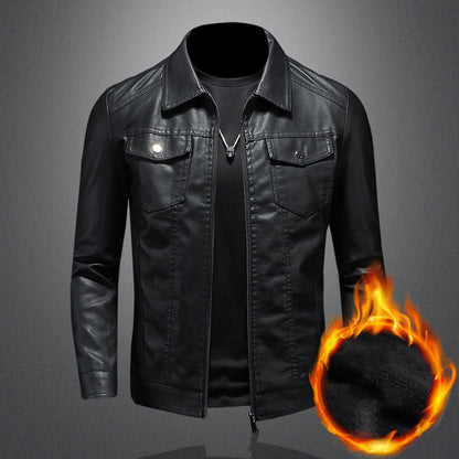 Nelson - Männer-Lederjacke im modernen Bikerstil