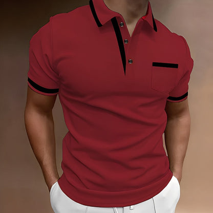 Alijah - Stilvolles, schmales Herren-Poloshirt