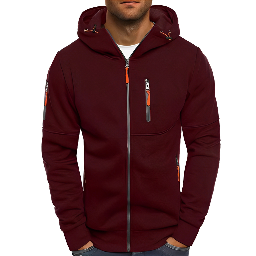 Miller - Bequeme Herrenjacke mit Kapuze und Zipper