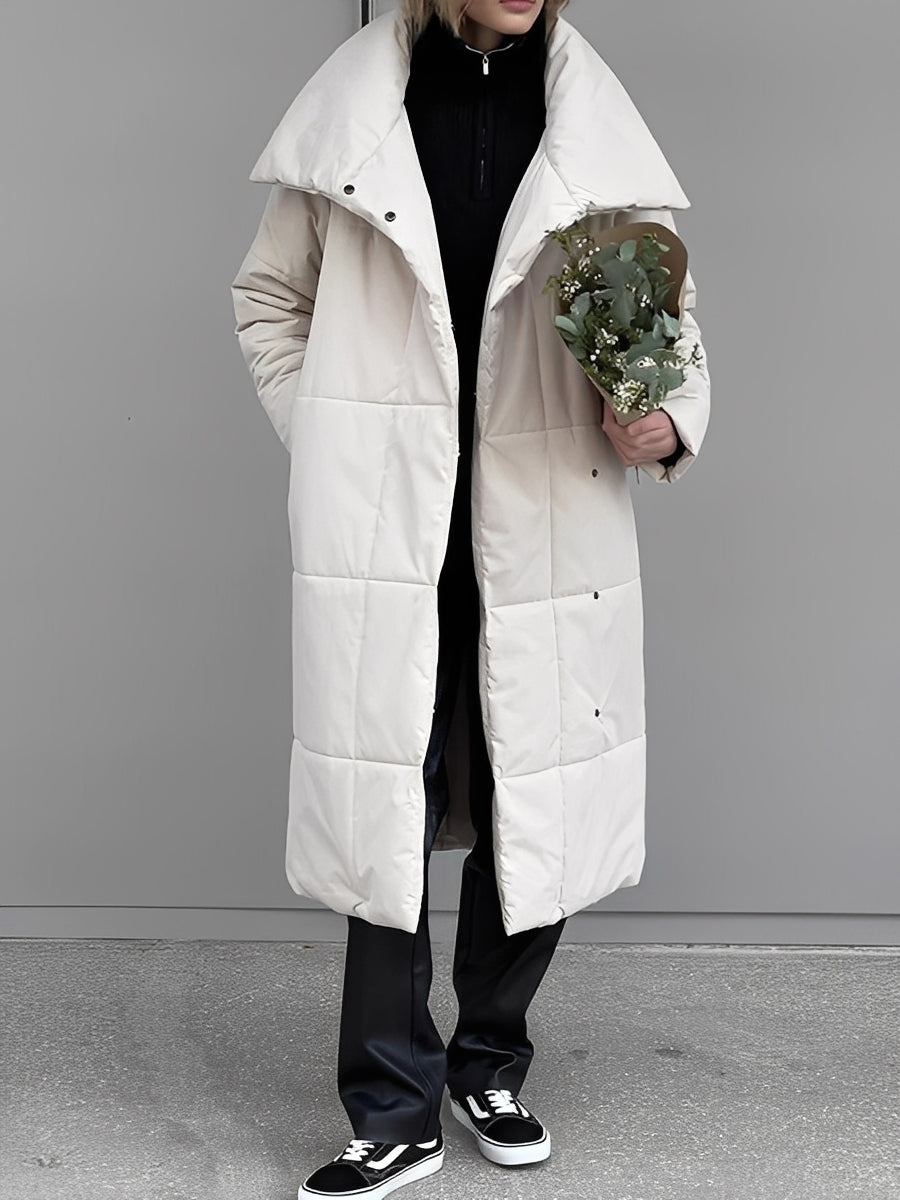 Adaline - Lange, warme Damenjacke mit Futter