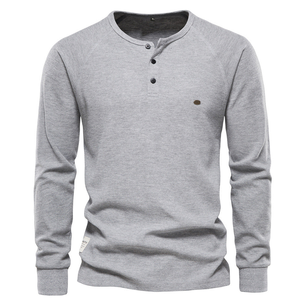 Jacob - Langes, bequemes Waffelshirt für Herren