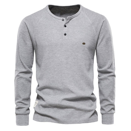 Jacob - Langes, bequemes Waffelshirt für Herren