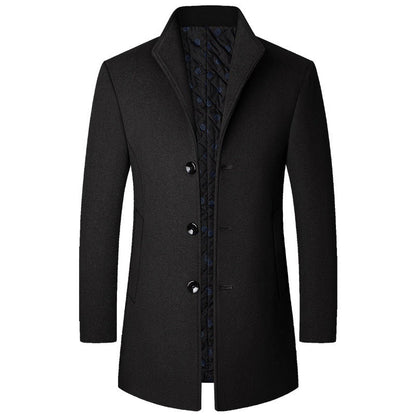 Colson - Eleganter langer Herrenmantel aus Wolle
