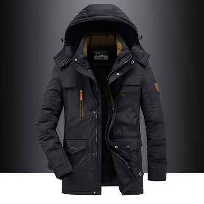 Roydon - Herren-Wintermantel mit Plüsch und Taschen, warm und bequem