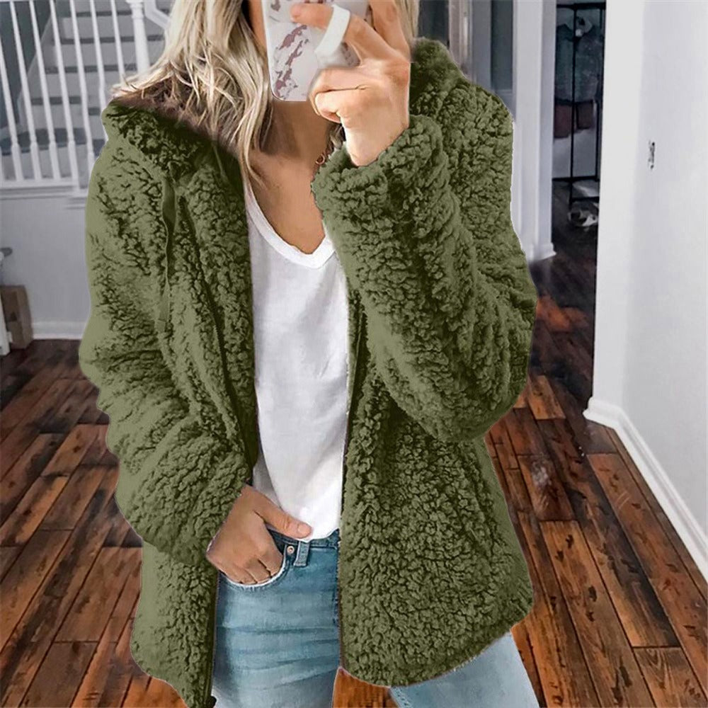 Celandine – Teddymantel mit Kapuze
