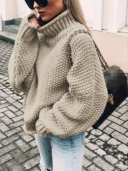 Vale – Einfarbiger Rollkragenpullover