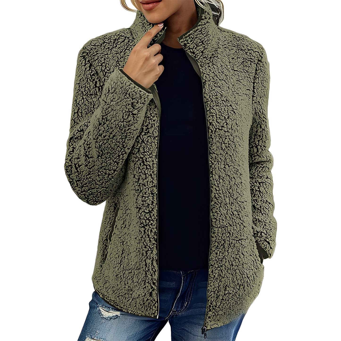 Larissa - Warme und modische Damen-Fleecejacke