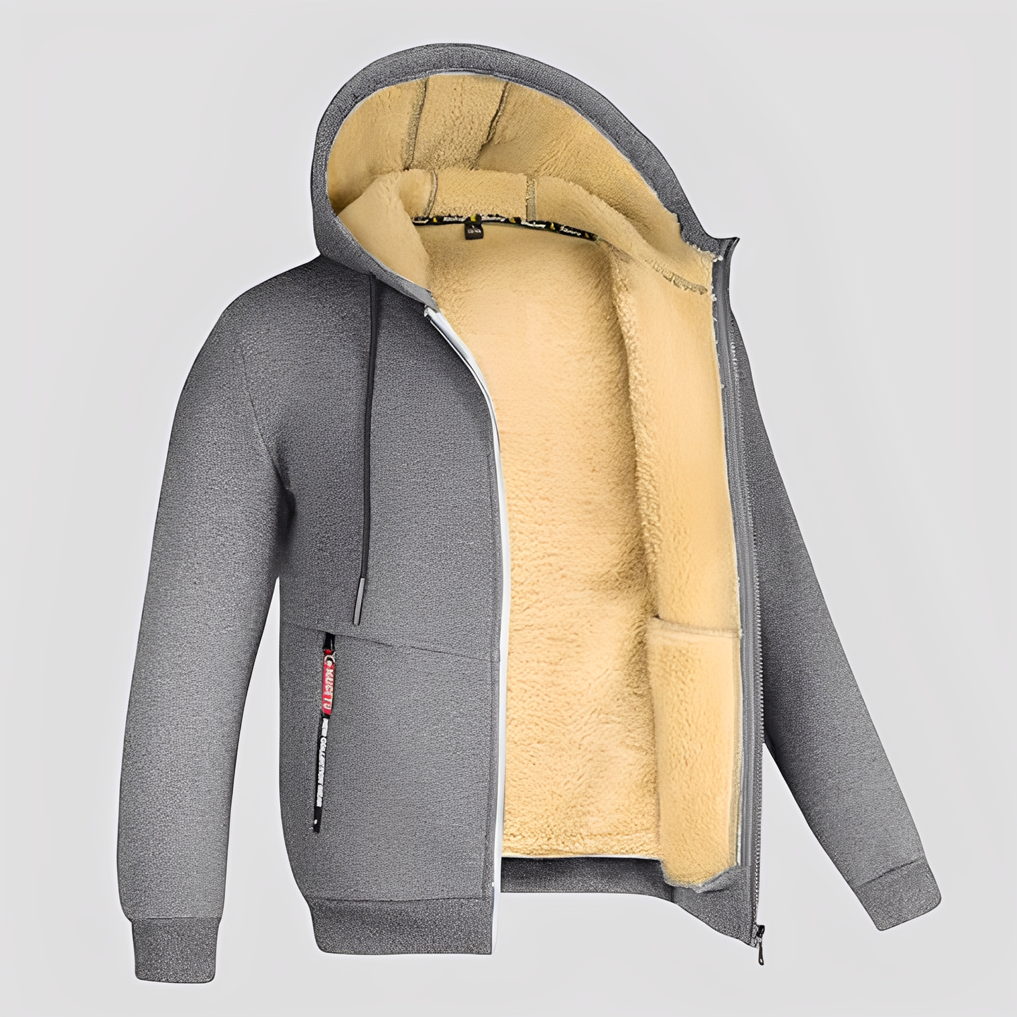 Waldo - Einfacher Herren-Hoodie mit Fleece-Innenfutter