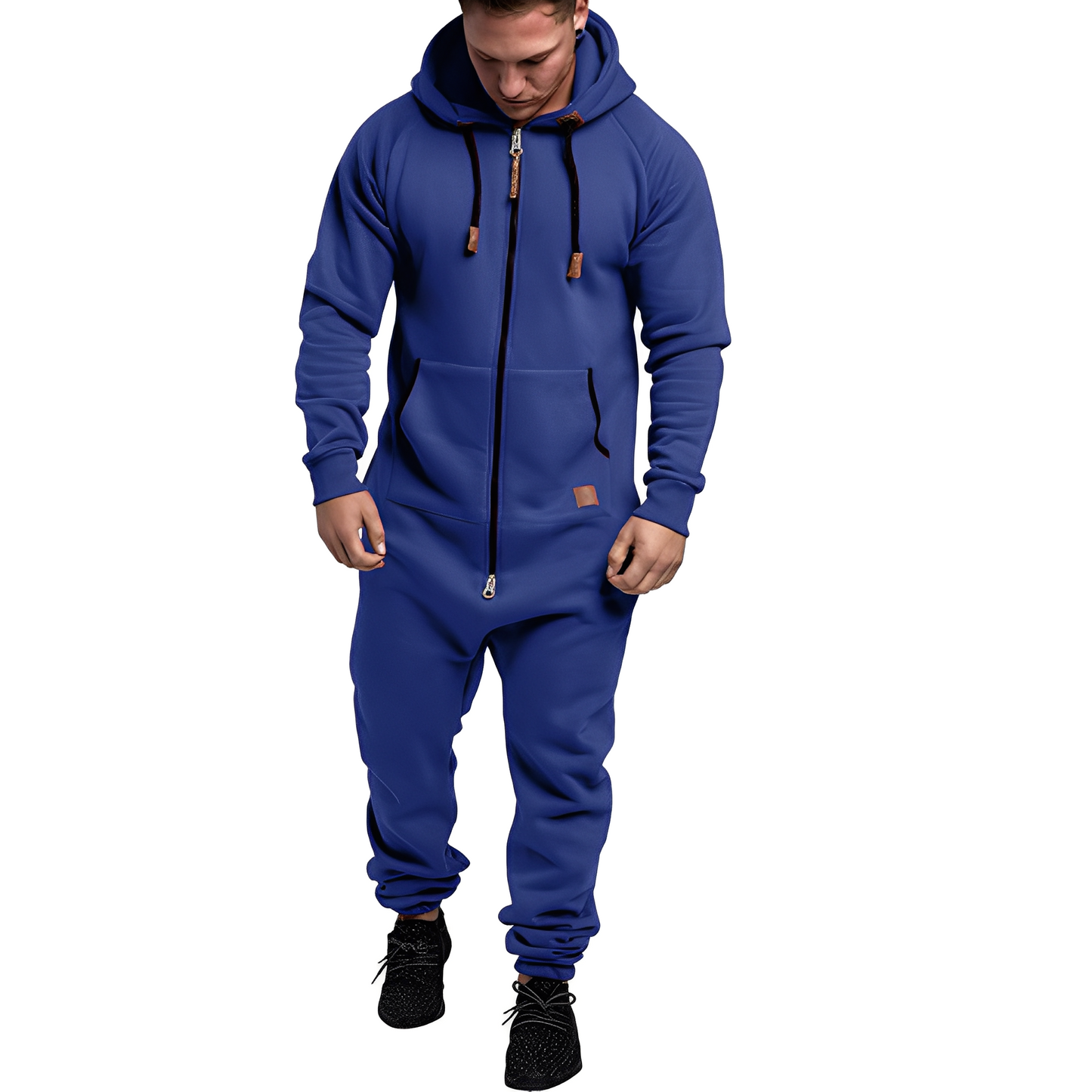 Benson - Gemütlicher Herren-Fleece-Overall mit Kapuze