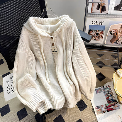 Haylee - Bequemer Damenpullover mit Knöpfen