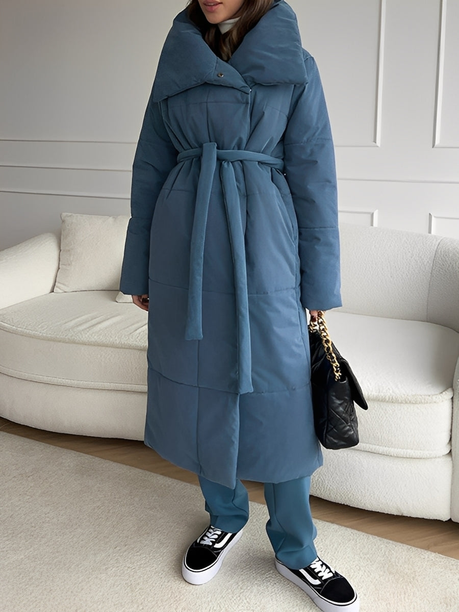 Adaline - Lange, warme Damenjacke mit Futter