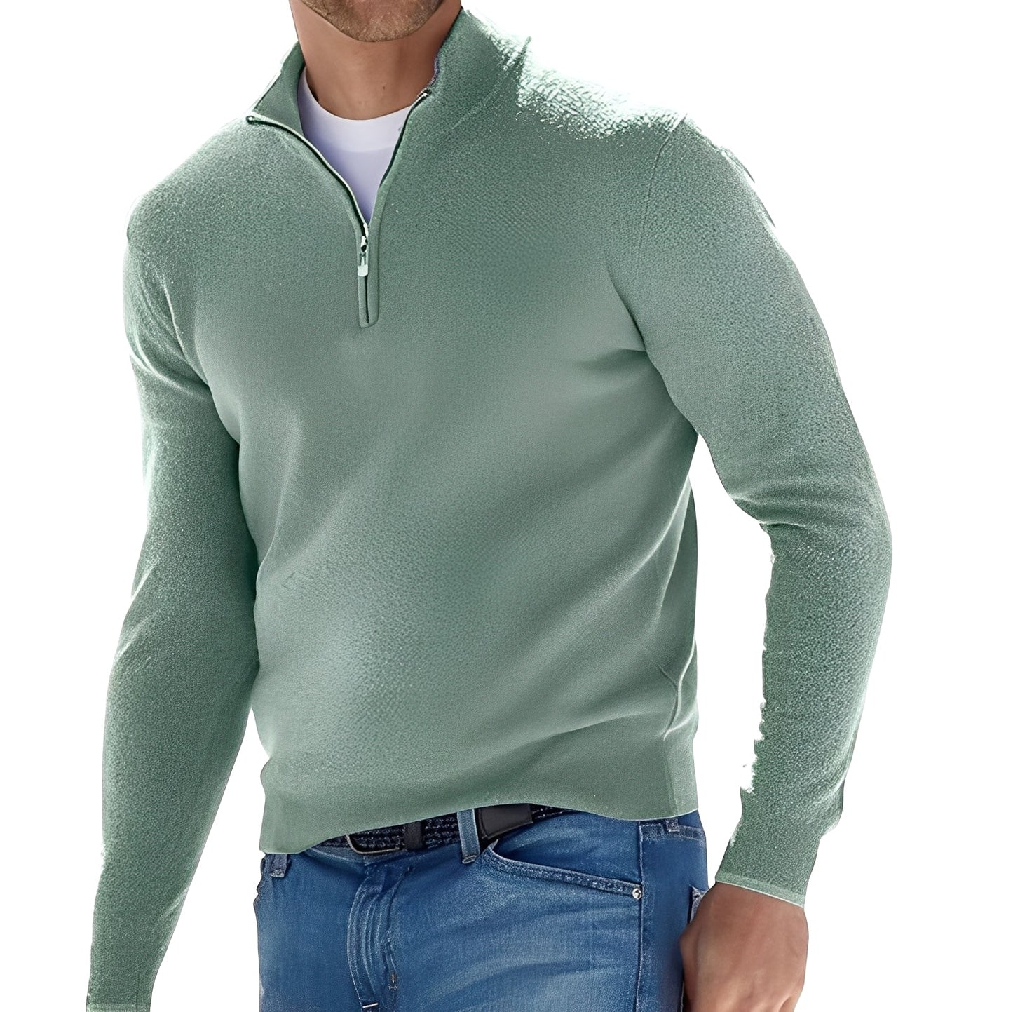 Zayne - Bequemer Herrenpullover mit Zipper