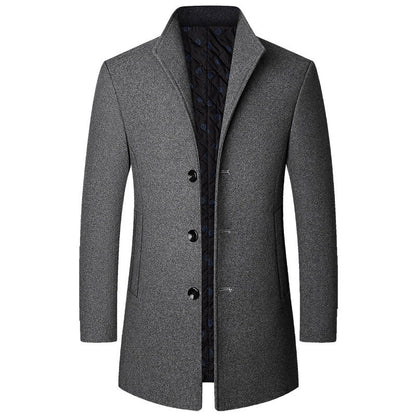 Colson - Eleganter langer Herrenmantel aus Wolle