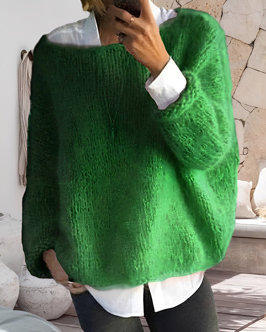 Sarah – Bunter Rundhals-Pullover