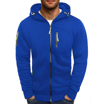 Miller - Bequeme Herrenjacke mit Kapuze und Zipper